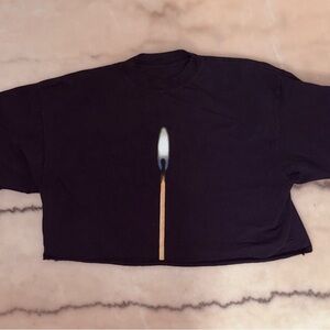 Black Matchstick Graphic Tee